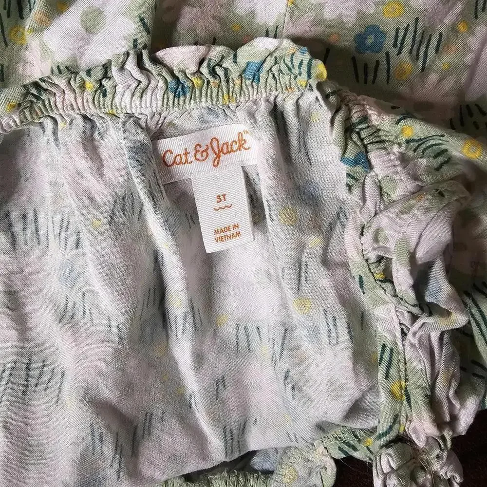 Cat & Jack Girls' Floral Dress 5T